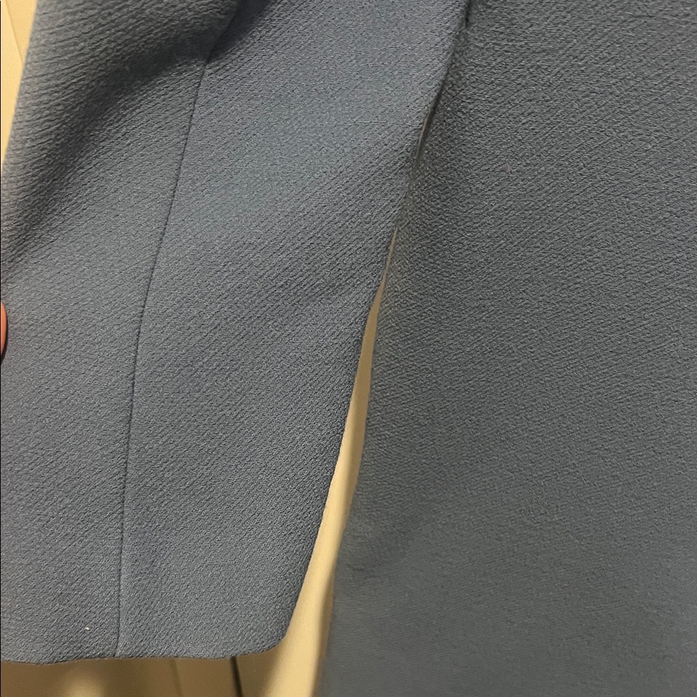 Blue Button-Up Coat - Picture 3 of 7